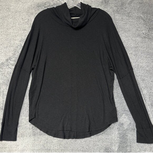 Maison Cinqcent 500 Denim Women's Medium Black Cowl Neck Long Sleeve Top Sweater - Picture 1 of 4